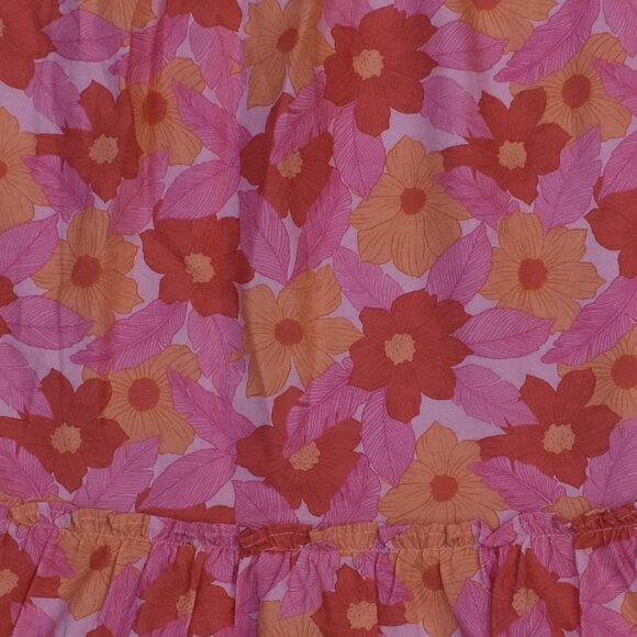 Feather For Arrow Girls Floral Pink Maxi Dress Size 8 Sun Dress - Picture 6 of 7